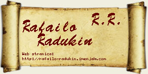 Rafailo Radukin vizit kartica